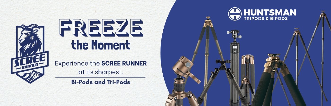 Huntsman Tripod and Bipod Banner